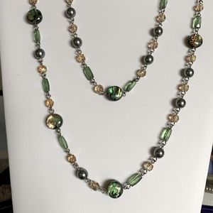 Lia Sophia Barbados Abalone and Bead Necklace